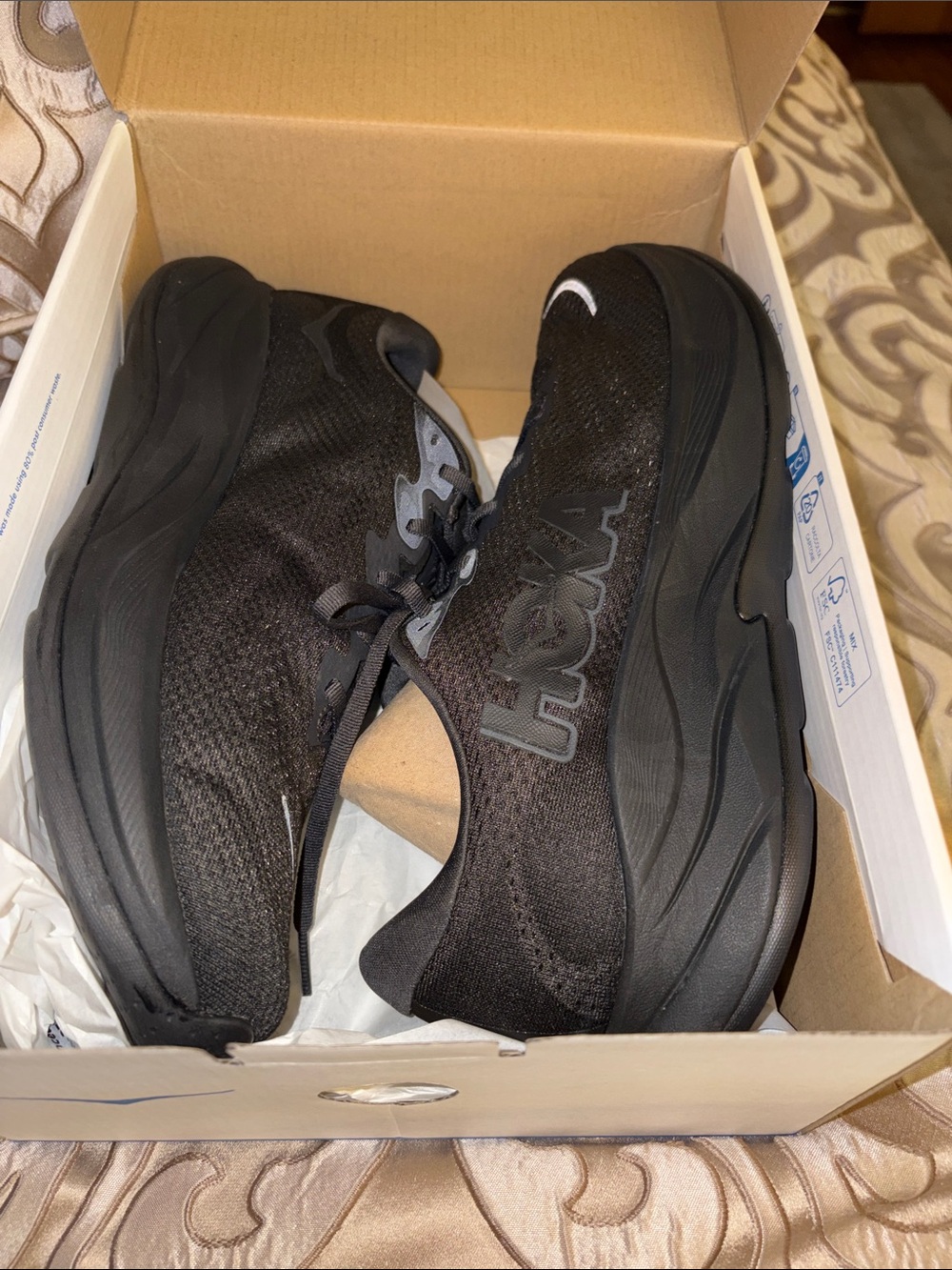 Hoka Men’s Black Rincon 4 BBCL Running Sneakers NIB